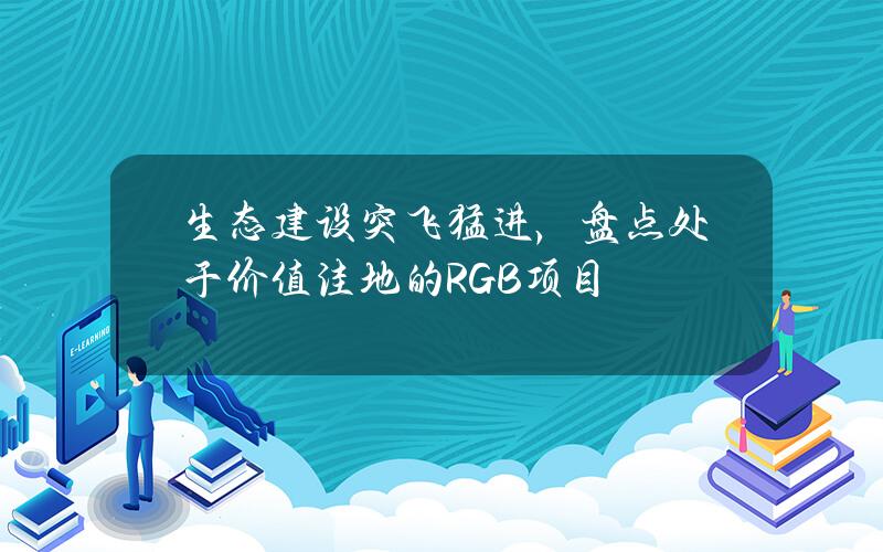 生态建设突飞猛进，盘点处于价值洼地的RGB项目