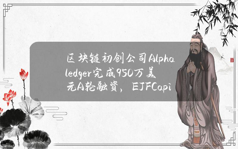 区块链初创公司Alphaledger完成950万美元A轮融资，EJFCapital领投