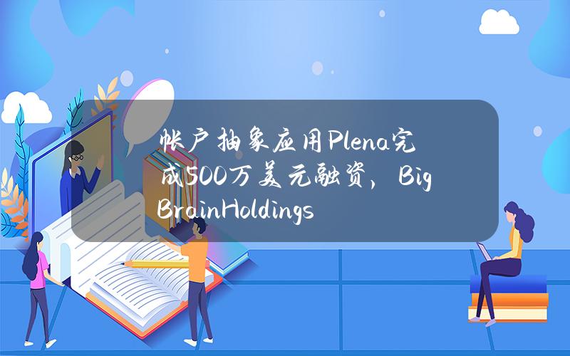 帐户抽象应用Plena完成500万美元融资，BigBrainHoldings等参投